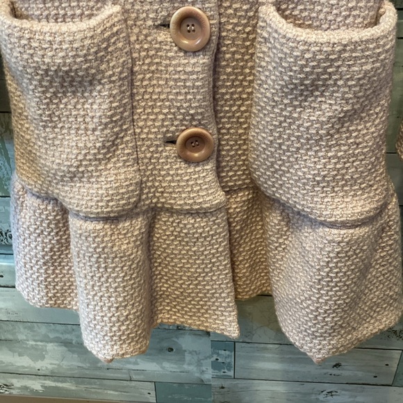 RARE MOSCHINO CHEAP AND CHIC PEPLUM WOOL JACKET/COAT - Picture 4 of 8